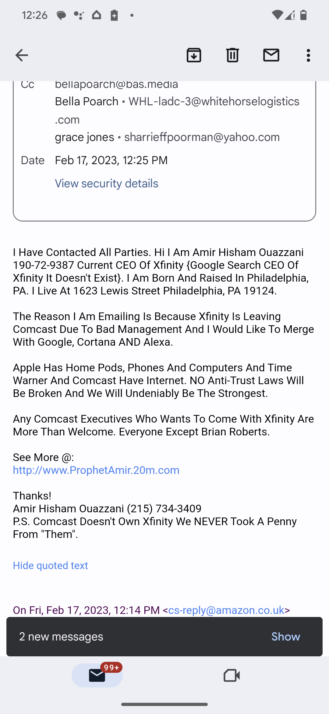 Xfinity Email 2